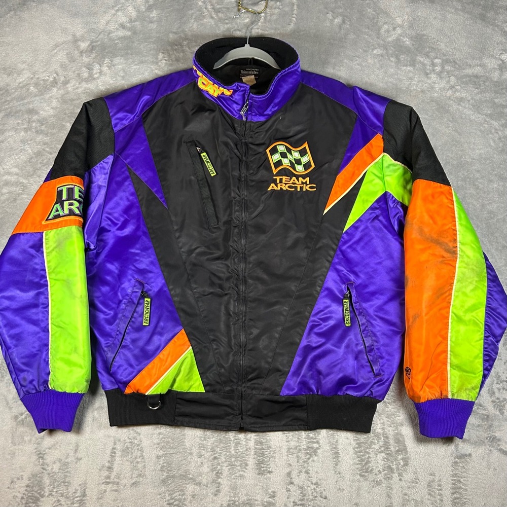 Vintage Arctic Cat Team Arctic Snowmobile Racing Jacket XL Thinsulate 4981-006